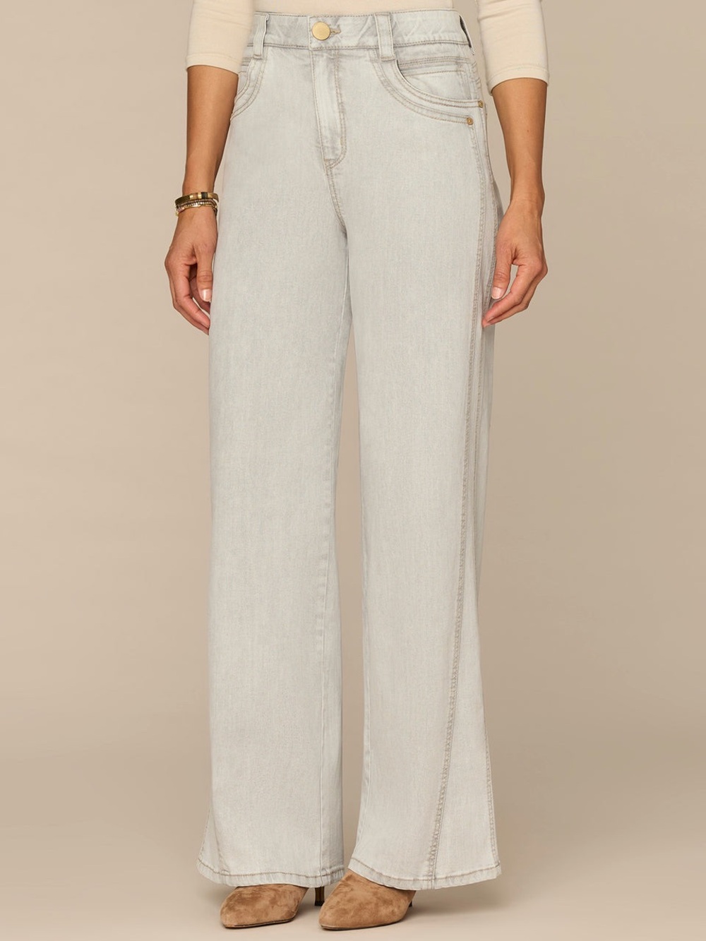 NWT Democracy Ab Solution Skyrise Wide Leg Jeans